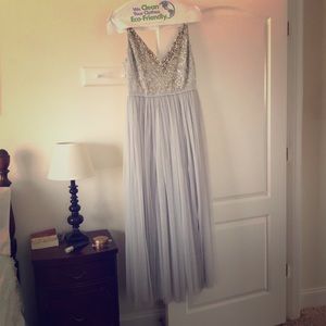 BHLDN Avery Dress in Fog